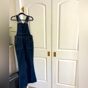 Madewell Dark wash denim overalls